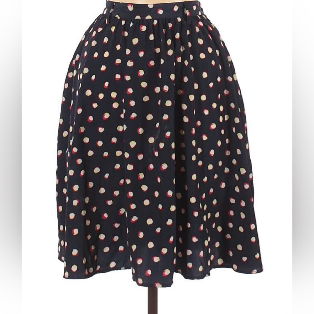 Silky Polka Dot Everyday Skirt